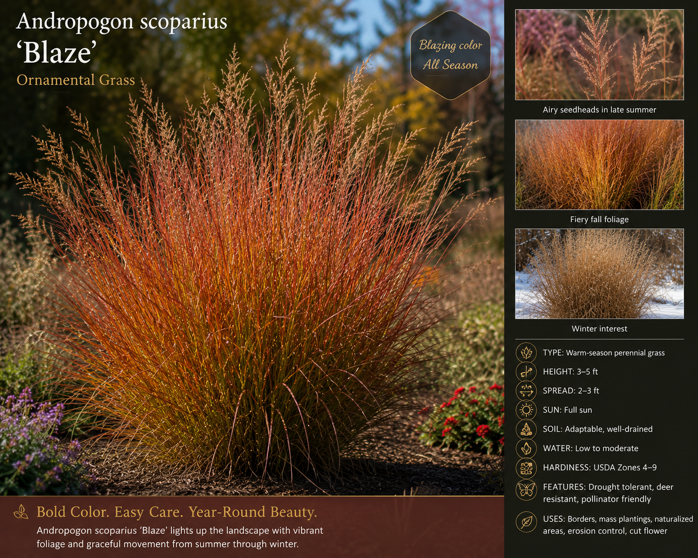 Blaze Ornamental Grass